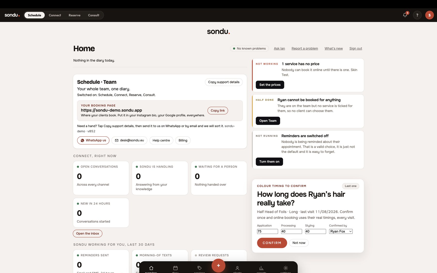 sondu.app on a laptop