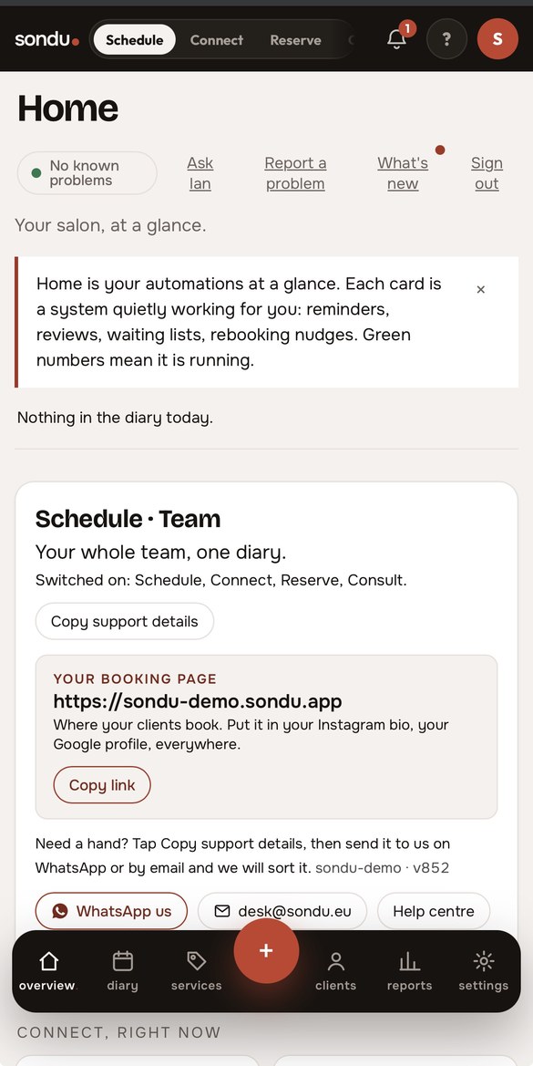 sondu.app on a phone